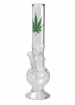 Glass Bong 'Leaf' with Ice Pocket 400mm by Breit