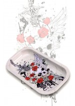 Mixing Tray 'Skull & Roses' by Black Leaf