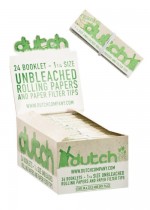 Classic Papers 1 1/4 with Tips 'Unbleached' by Dutch
