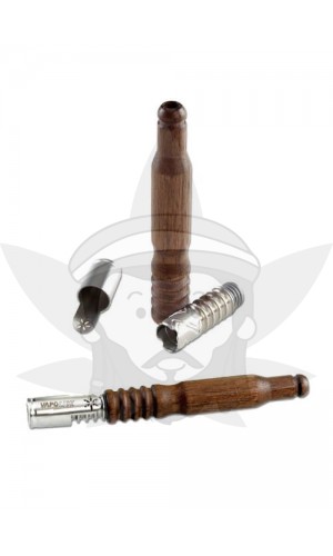 Manual Vaporizer with Wood Mouthpiece Nut 102mm by Vapolicx - Vaporizers