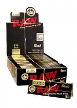 Classic Papers Ultra fine Black 1 1/4 'Unbleached' by Raw