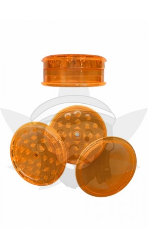 Plastic Grinder 3 Parts with Storage "Orange" 60mm - Grinders