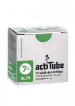 Filters with Activated Carbon 'actiTube' SLIM 50pcs Pack by Boundless