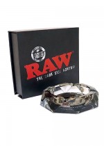 Crystal glass Ashtray 'DARKSIDE' by Raw