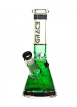 Stikla Bongs 'Baby Green' ar Ledus kabatu 250mm no Grace Glass